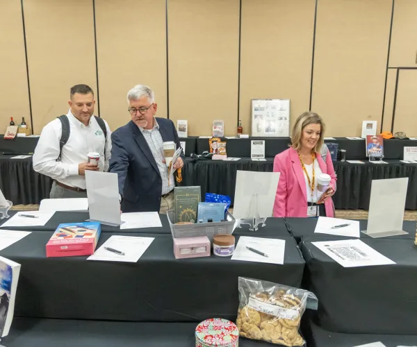 Attendees Browse Auction Items