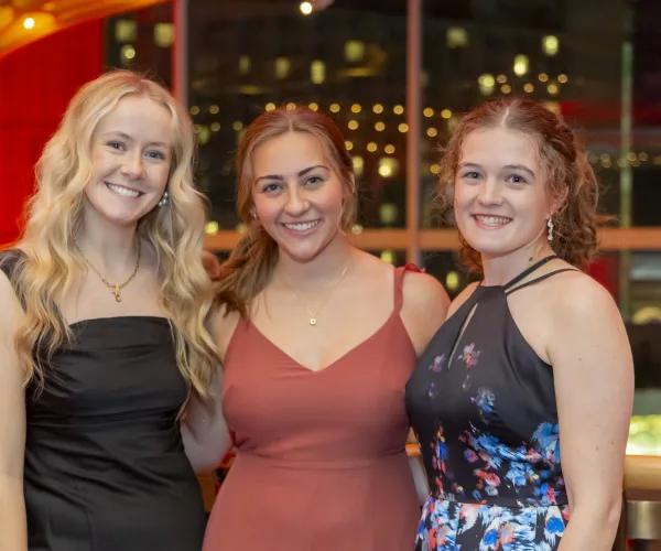 Banquet Attendees Pose for a Photo