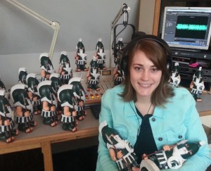 Nicole Heslip and her roaming MSU gnomes.