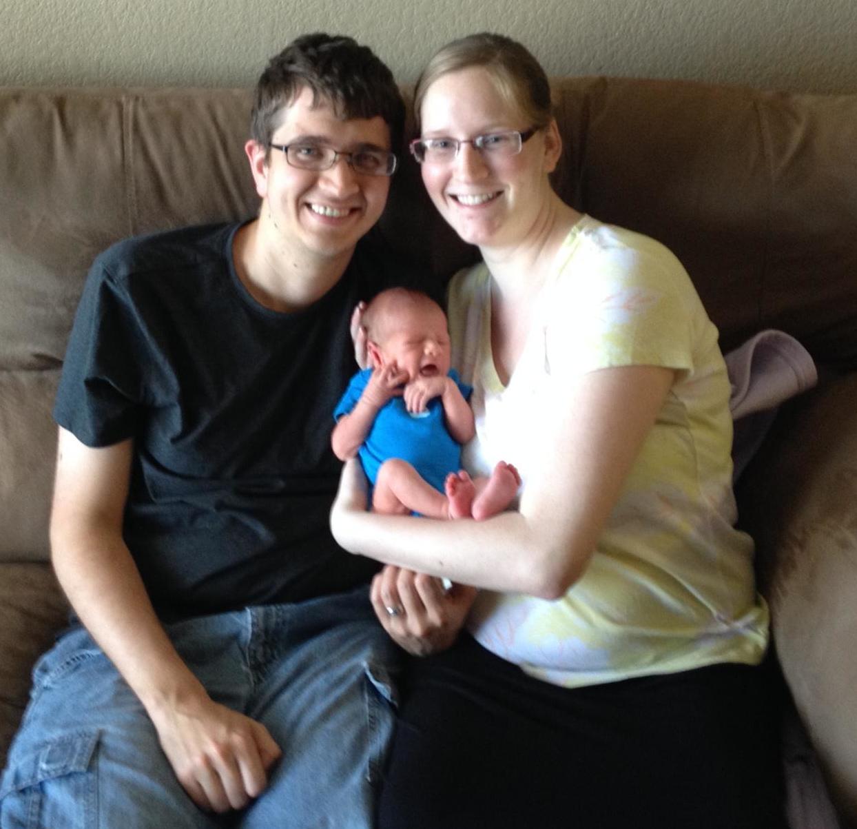 Proud new parents, Jimmy and Seanica with new son Dillon