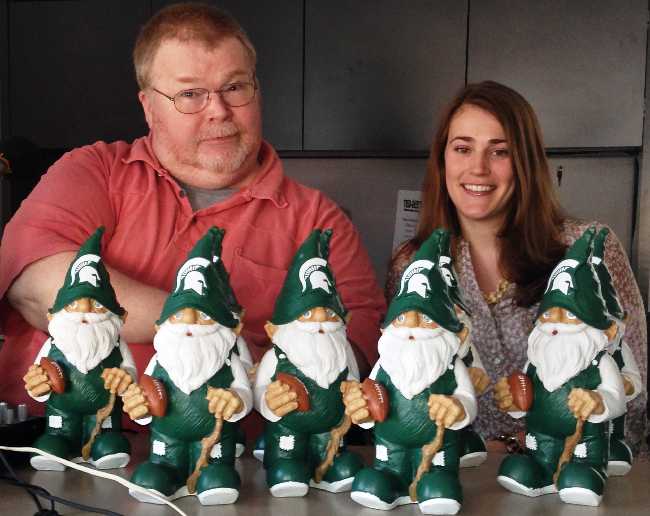 Michigan State Spartans Garden Gnome - 11.5 Inch NCAA Team Spirit Decor